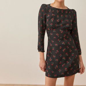 Reformation Tamra Dress in Black Cherry NWT